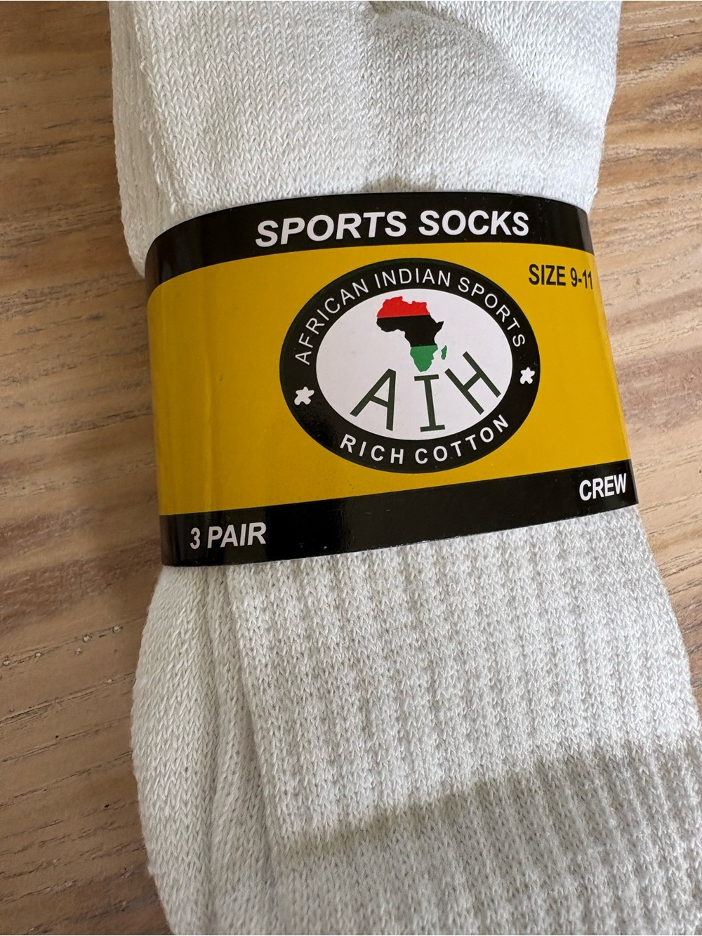 Crew Sports Socks - White (6 pair) - Picture 2 of 4